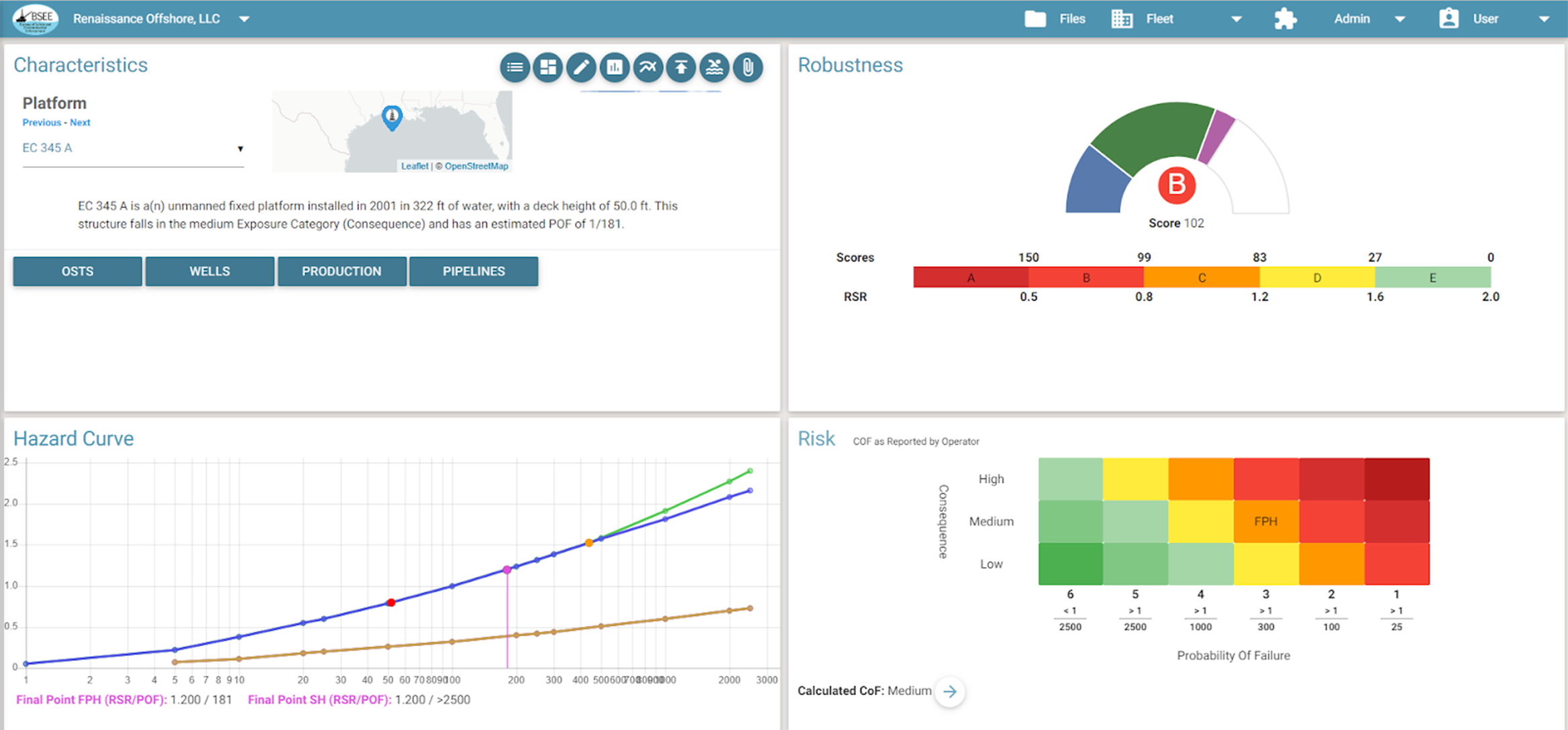 UI of oil and gas land management software UI of oil and gas land management software
